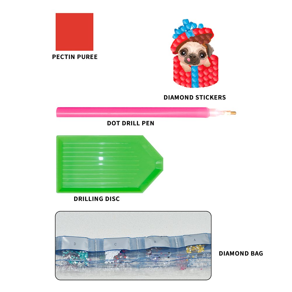 Christmas 5D Diamond Painting Stickers Set for Children's Christmas DIY Diamond Mosaic Stickers Water Diamond Art Stickers Set