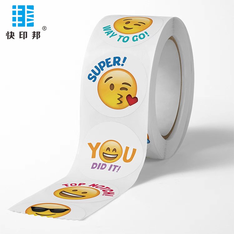 All Kinds Of Smiley Face Emojis Toy Cartoon Stickers Classroom Children's Reward Label Box Seal Sealing Sticker Custom Logo