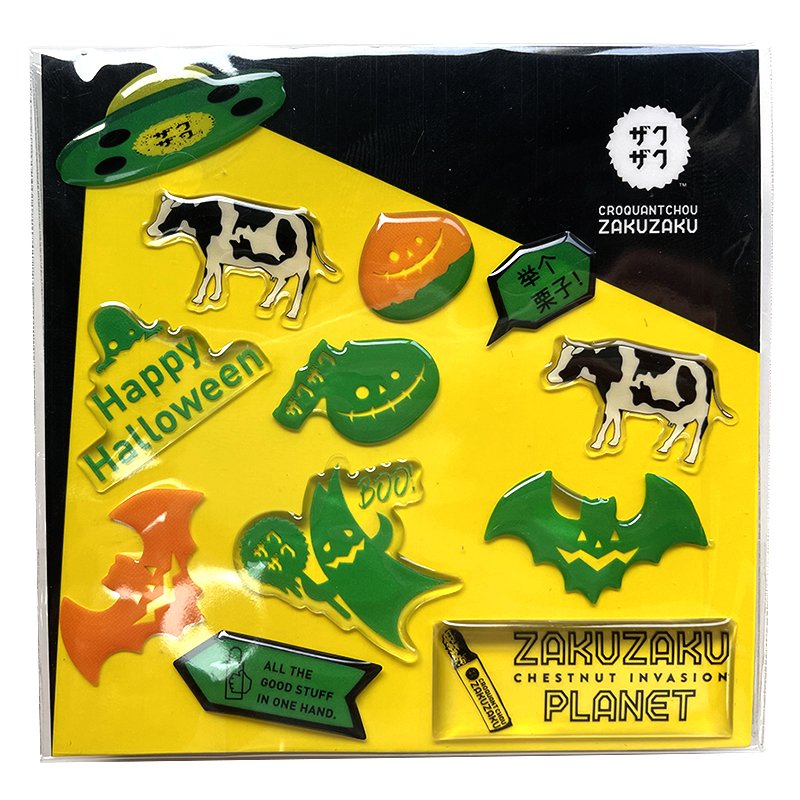3d Gel Clear soft Epoxy Resin Sticker Halloween and Christmas Decoration Gift Series Epoxy Stickers