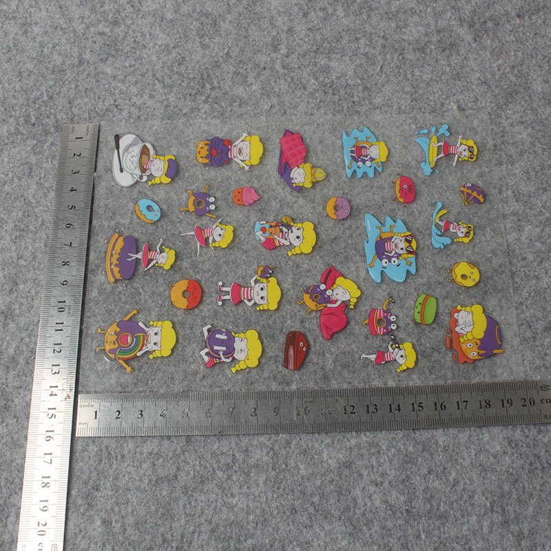 Custom UV Printing Waterproof Vinyl round Die Cut Label Sticker Adhesive PVC Logo Sticker Cartoon Shape for Craft Use