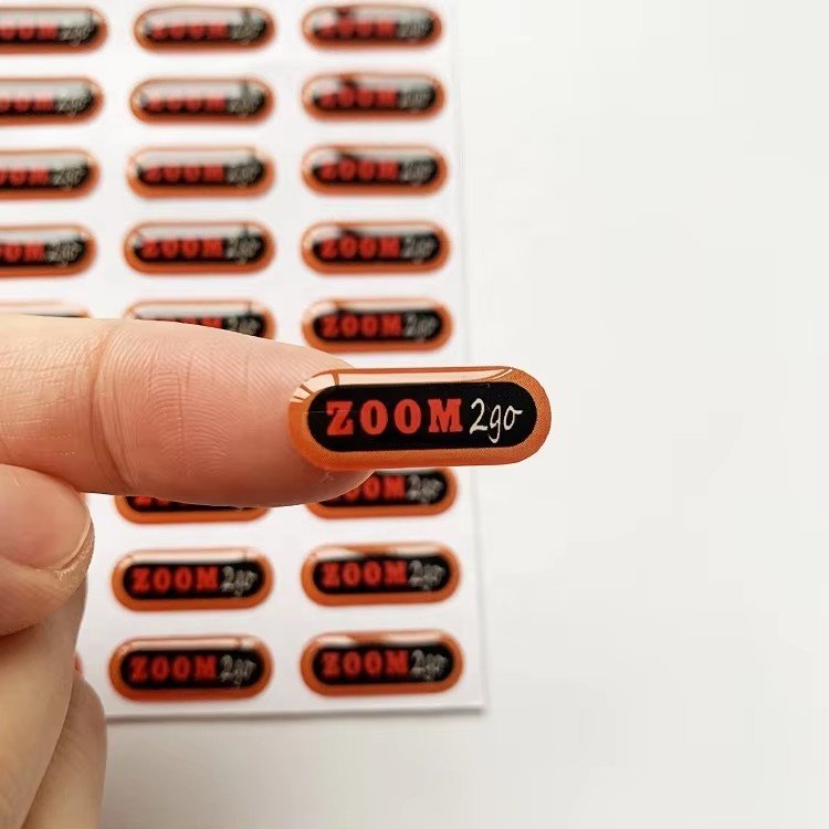 Personalized Waterproof 3D Domed Resin Custom Vinyl Gel Epoxy Sticker
