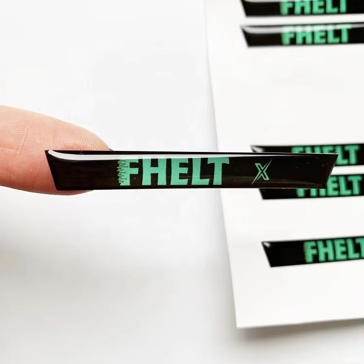 Personalized Waterproof 3D Domed Resin Custom Vinyl Gel Epoxy Sticker