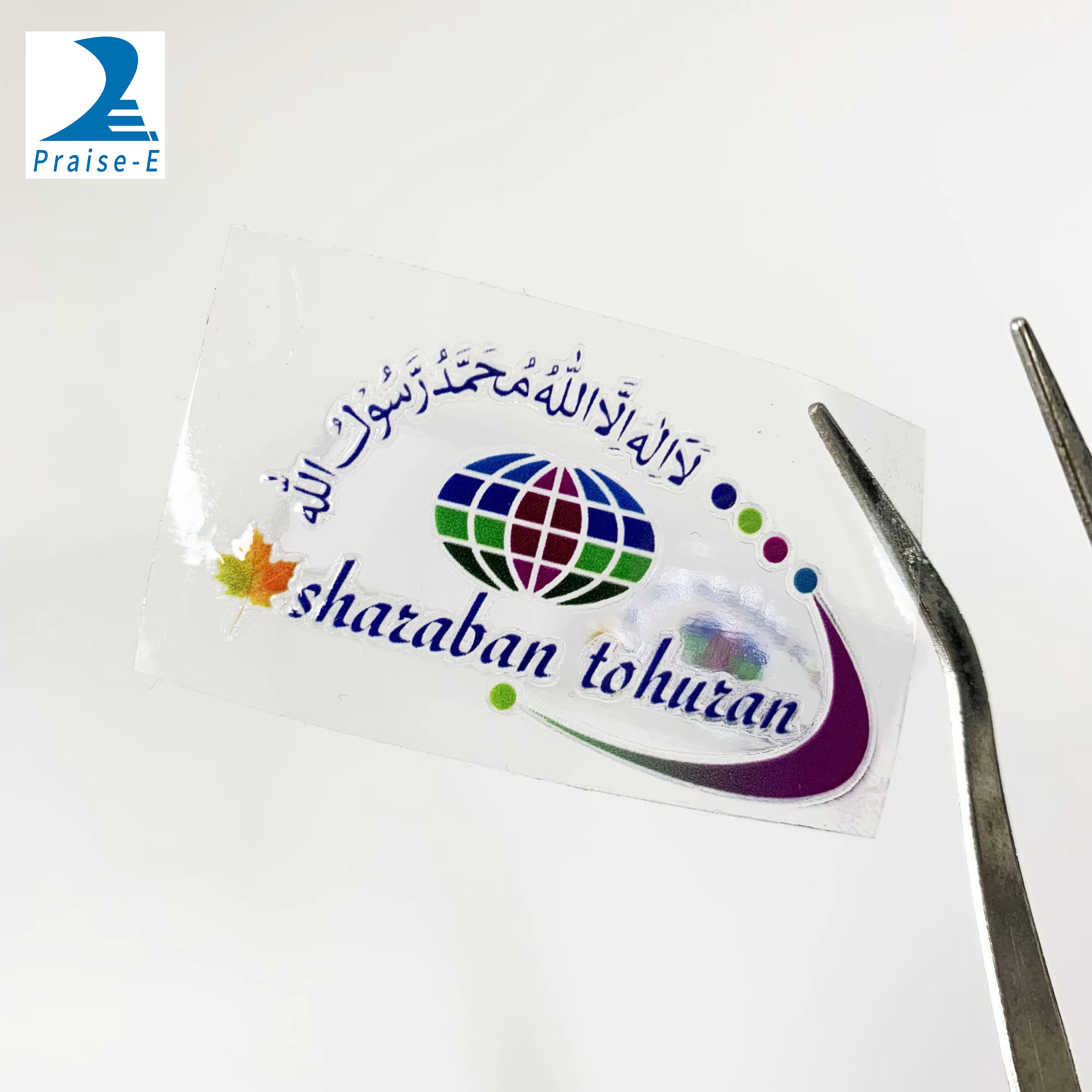 3d stickers custom logo, UV transfer stickers custom printing waterproof pressure sensitive stickers color printing