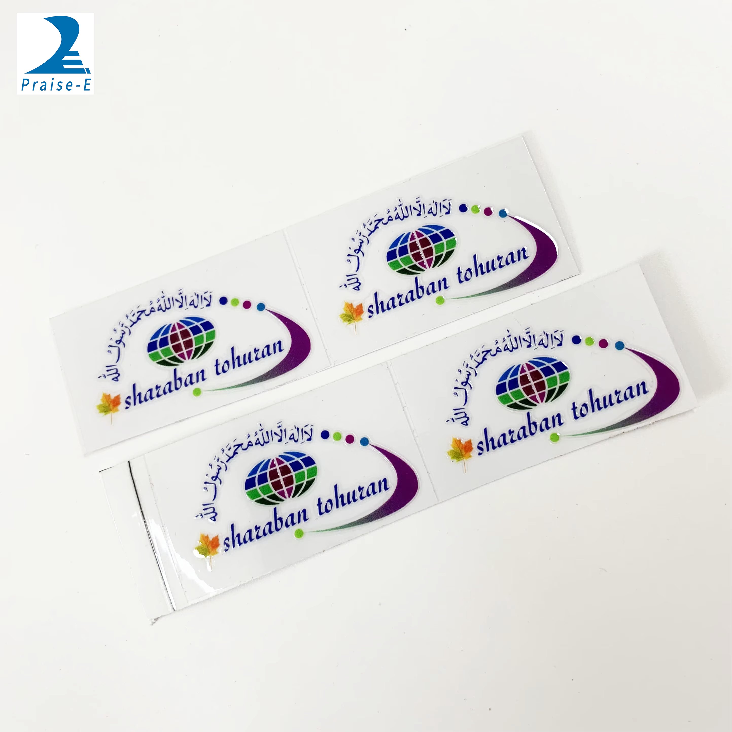 3d stickers custom logo, UV transfer stickers custom printing waterproof pressure sensitive stickers color printing