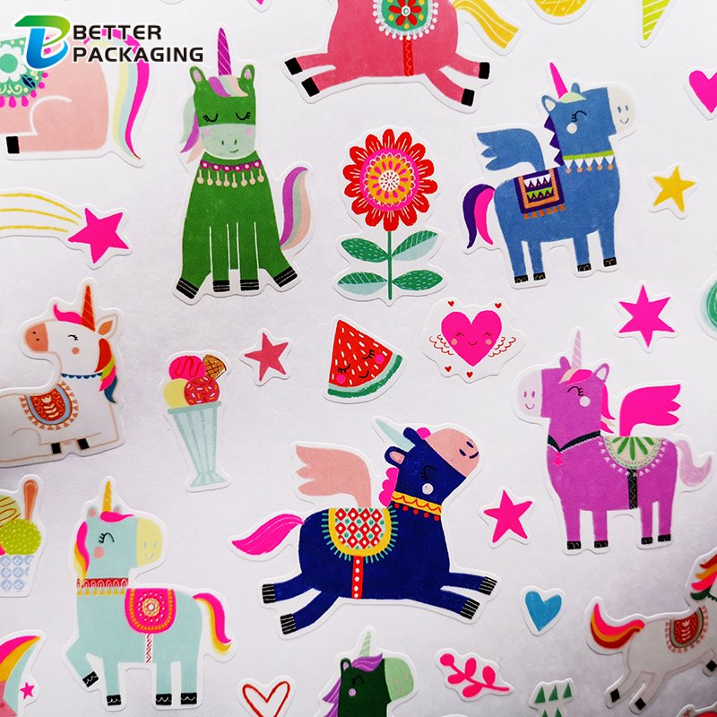 Custom Stickers Autocollant Etiquetas Anime Kawaii for Kids Kpop Children Cartoon Labels Maker Print Logo Die Cut Sheet Stickers