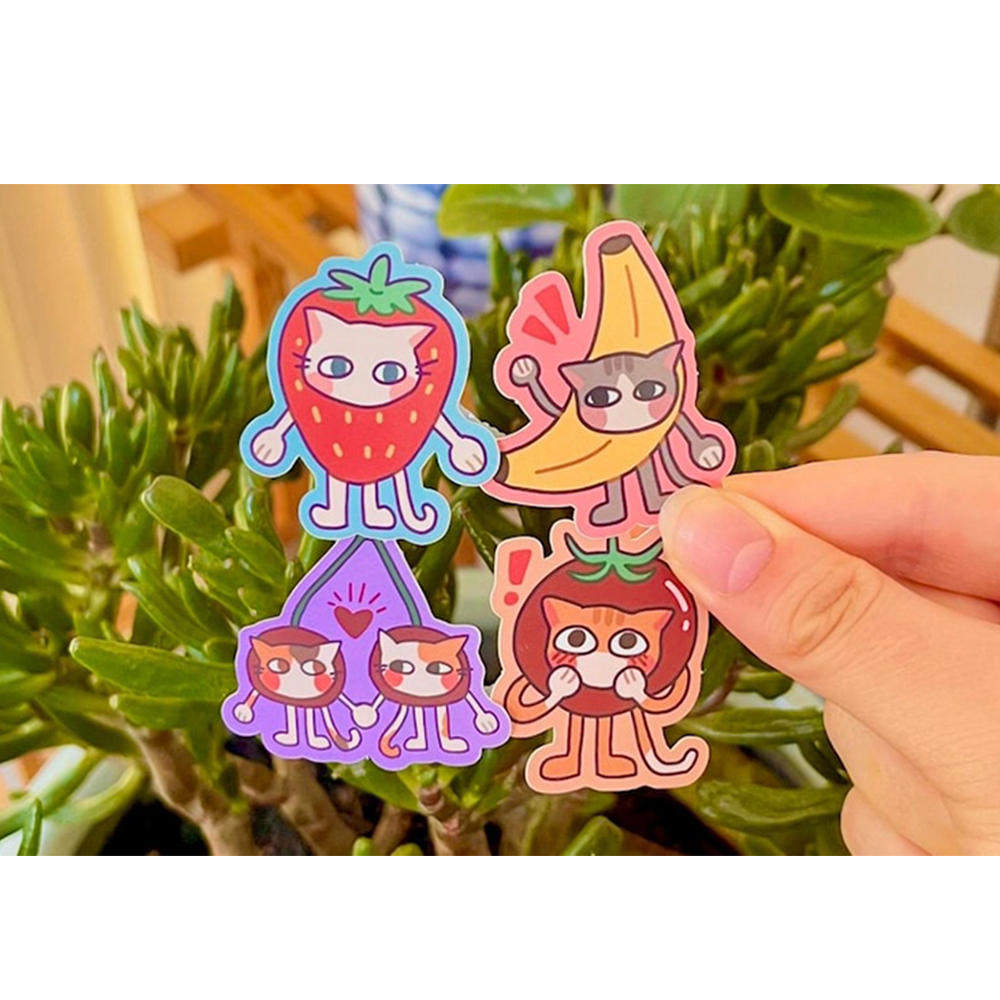 Decals Stickers Custom Animal Pattern Printing Scrapbooking Die Cut Cartoon Decorative Stickers