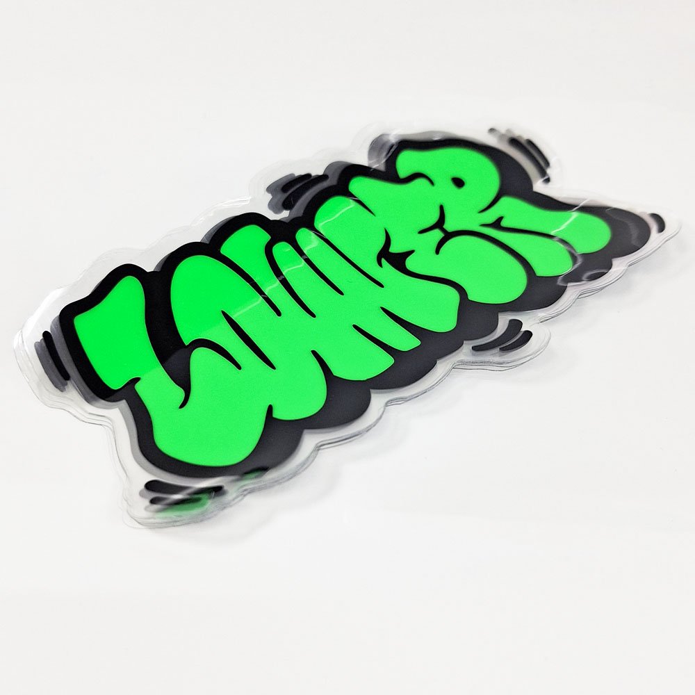 Custom cartoon transparent sticker for removable vinyl sticker logo sticker