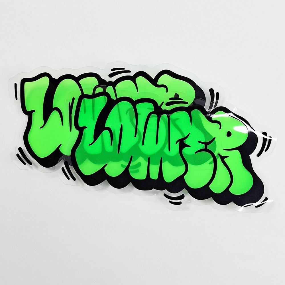 Custom cartoon transparent sticker for removable vinyl sticker logo sticker