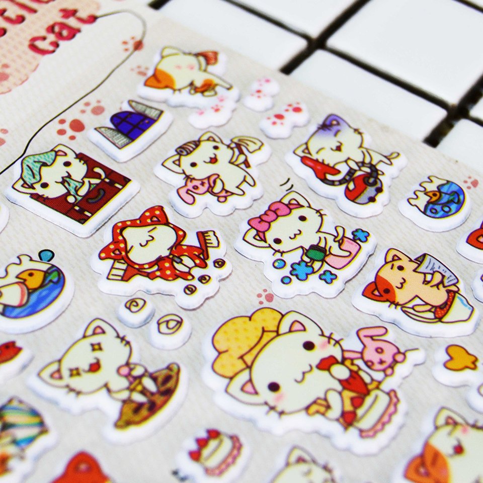 Custom Design Printing Scrapbooking Custom Foam Puff Stickers Printing Cartoon 3D Puffy Sticker Sheet For Kids