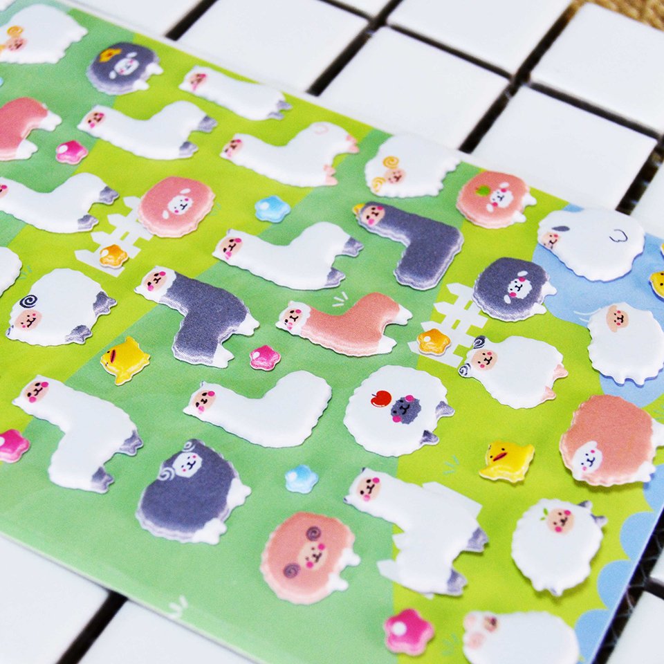 Custom Design Printing Scrapbooking Custom Foam Puff Stickers Printing Cartoon 3D Puffy Sticker Sheet For Kids