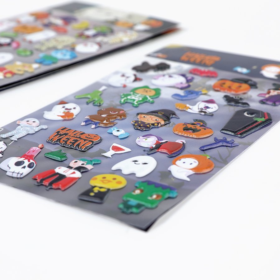 Custom Design Printing Scrapbooking Custom Foam Puff Stickers Printing Cartoon 3D Puffy Sticker Sheet For Kids