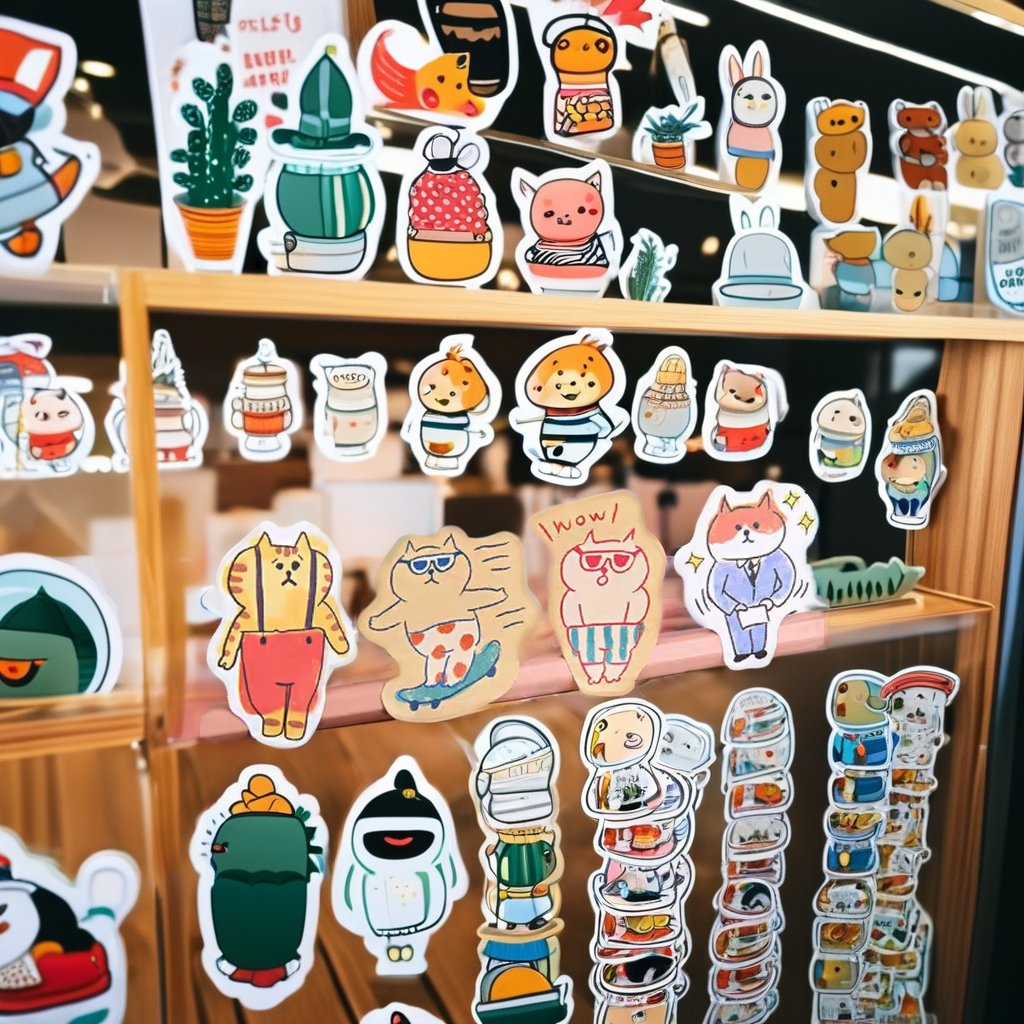 Wholesale Customized 3D Clear Cartoon Stickers Children's UV Printed Vinyl Decorative Labels for Personalized Design