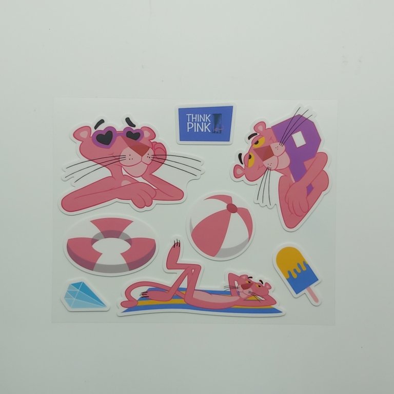 Wholesale Adhesive Custom Die Cut Vinyl TPE Stickers Custom UV Proof Cute Design Cartoon Sticker