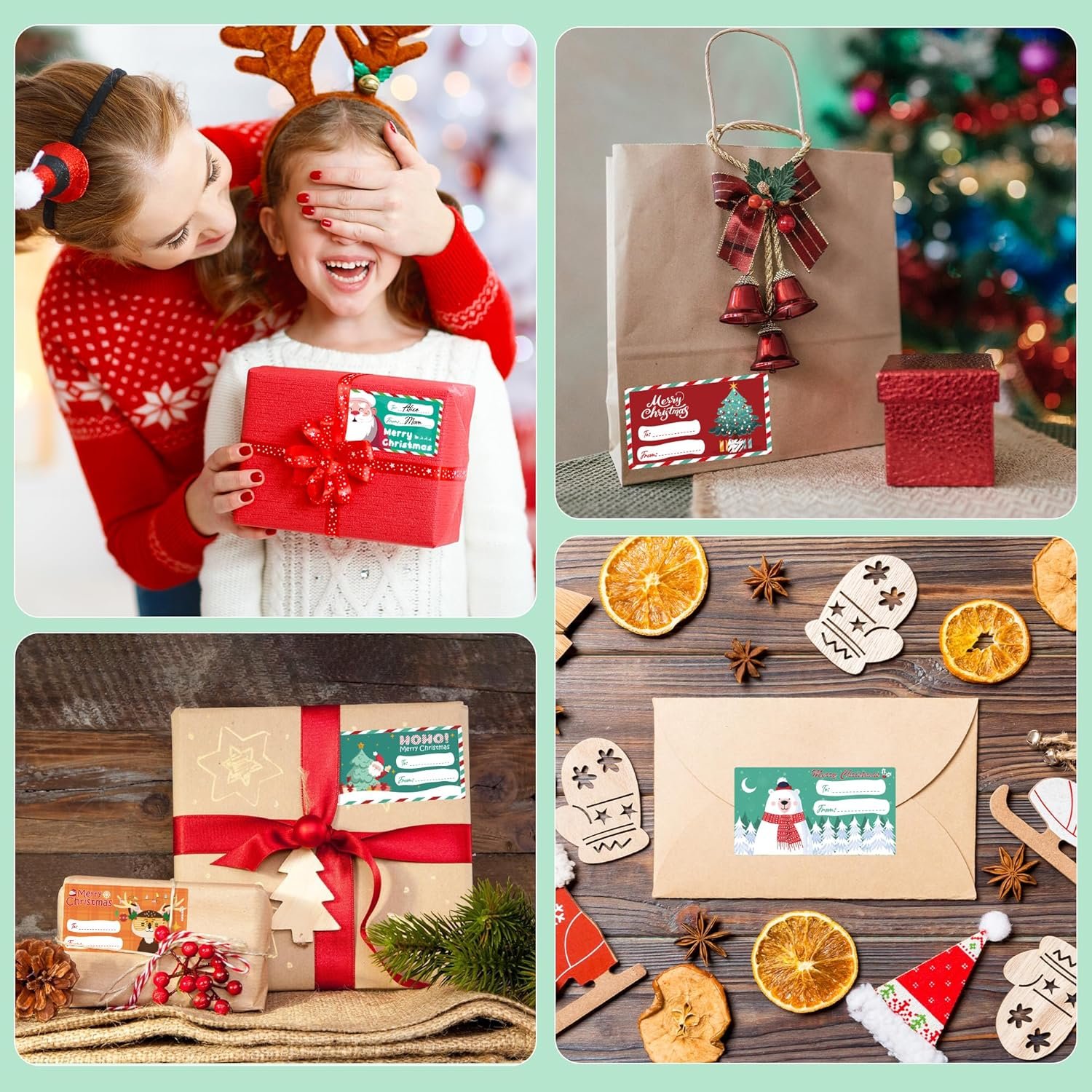 Christmas Gift Tags - Gift Tags for Christmas Presents - Christmas Gifts for Women Men Kids