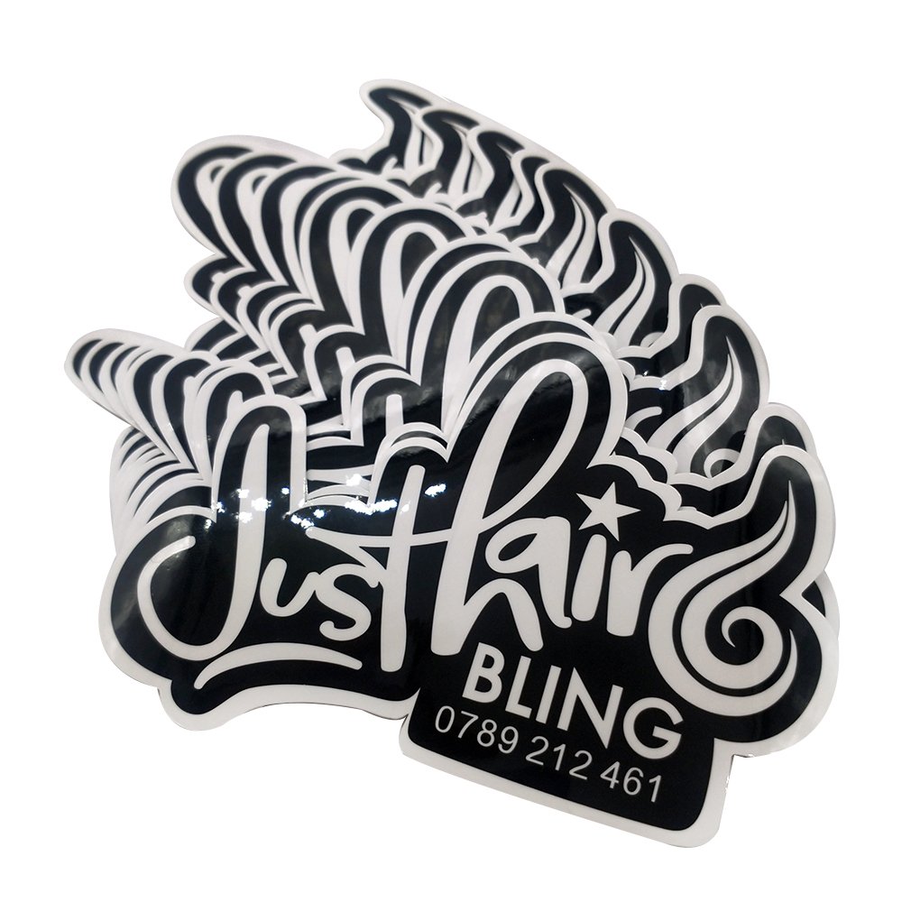 Custom Waterproof Printing Logo PVC Label Shiny Die Cut Reflective Rainbow Glitter Hologram Holographic Vinyl Cartoon Sticker