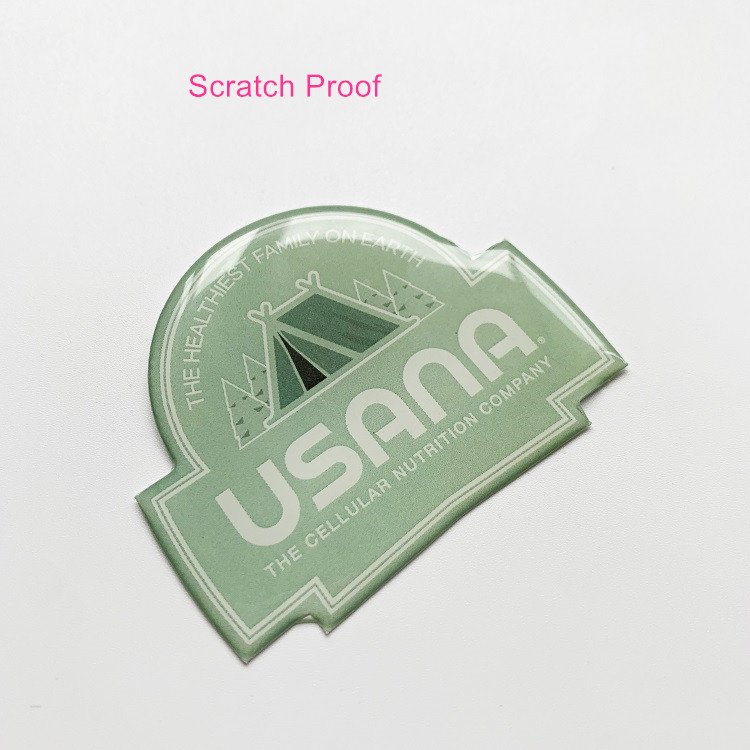 Custom Shape Waterproof Large Outdoor Rectangle Clear 3D Gel Dome Resin Epoxy Doming Stickers Sheets