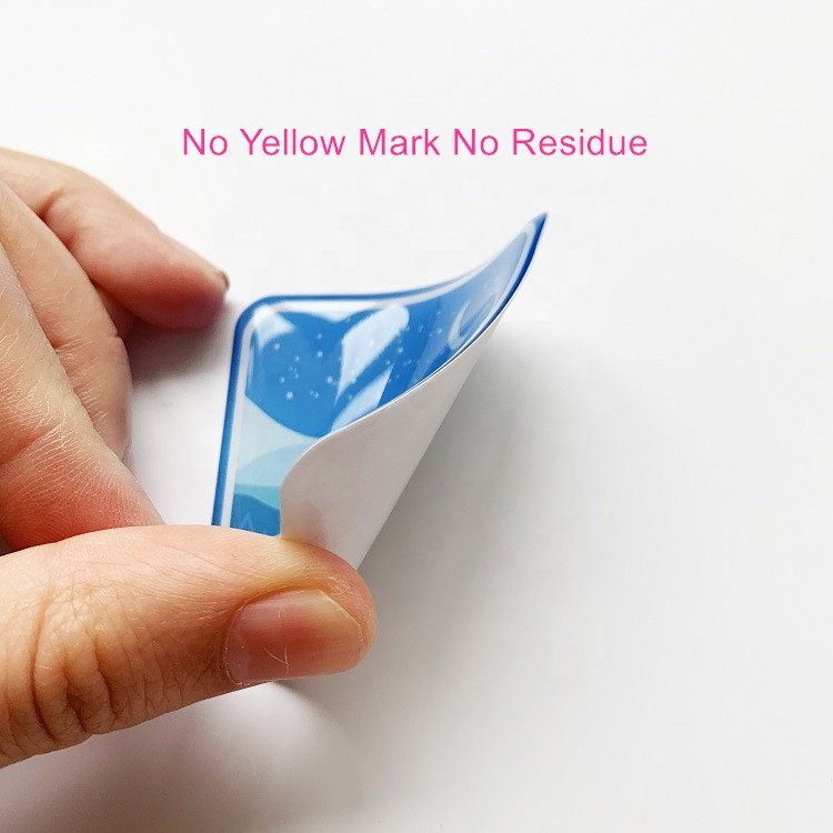 Custom Shape Waterproof Large Outdoor Rectangle Clear 3D Gel Dome Resin Epoxy Doming Stickers Sheets