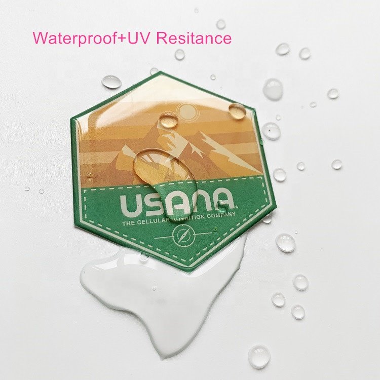Custom Shape Waterproof Large Outdoor Rectangle Clear 3D Gel Dome Resin Epoxy Doming Stickers Sheets