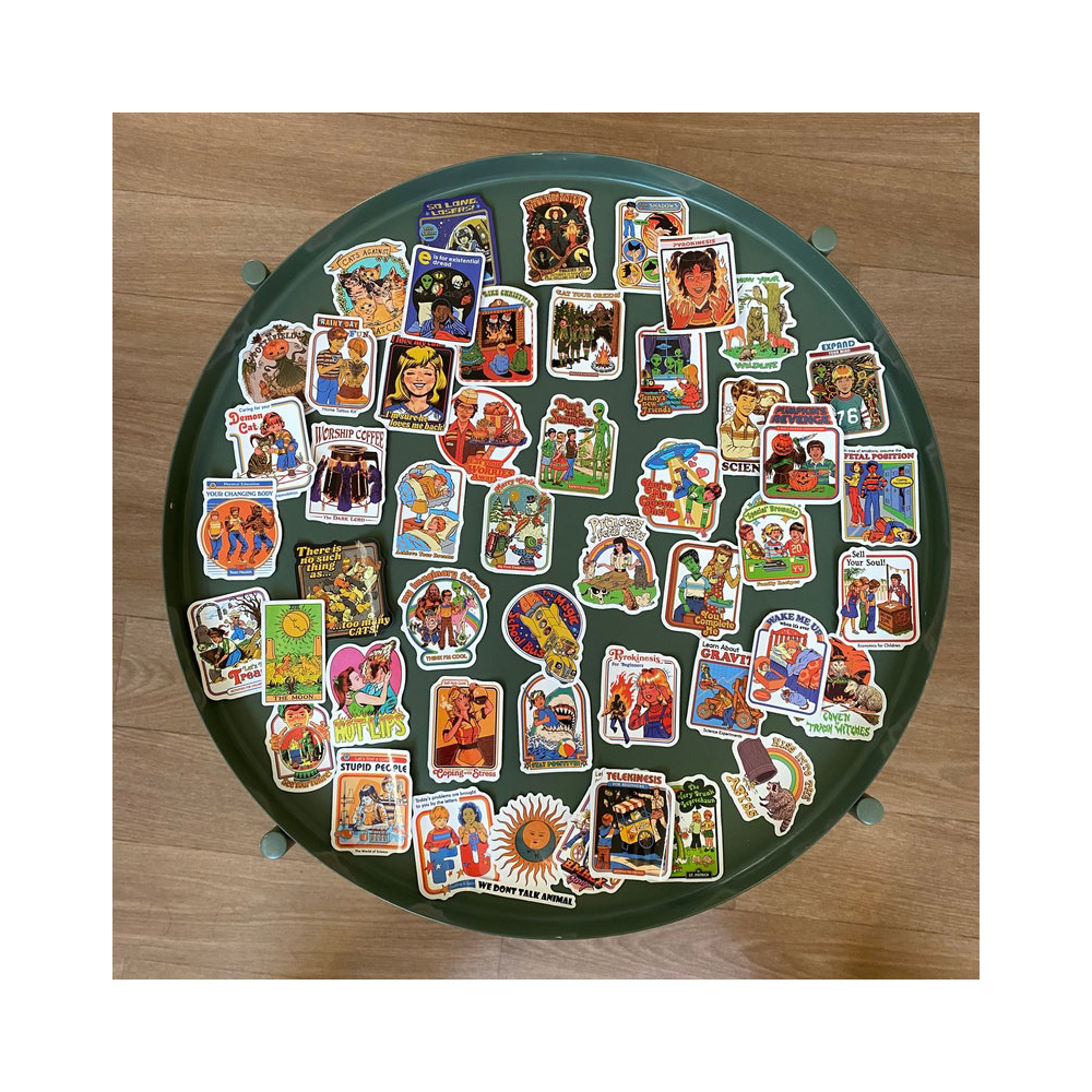 Custom Sticker Sheet Self Adhesive Holographic Vinyl Printing Kiss Cut Cute Cartoon Stickers