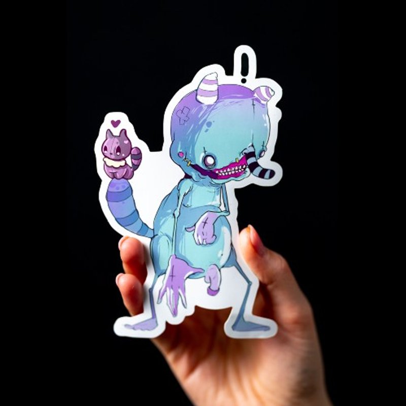 Custom Logo Waterproof Vinyl Die Cut PVC Cartoon Bumper Decorative Sticker Printed Die Cut Stickers