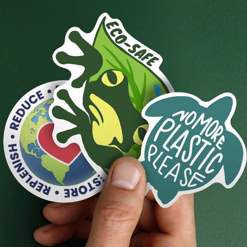 Custom Logo Waterproof Vinyl Die Cut PVC Cartoon Bumper Decorative Sticker Printed Die Cut Stickers