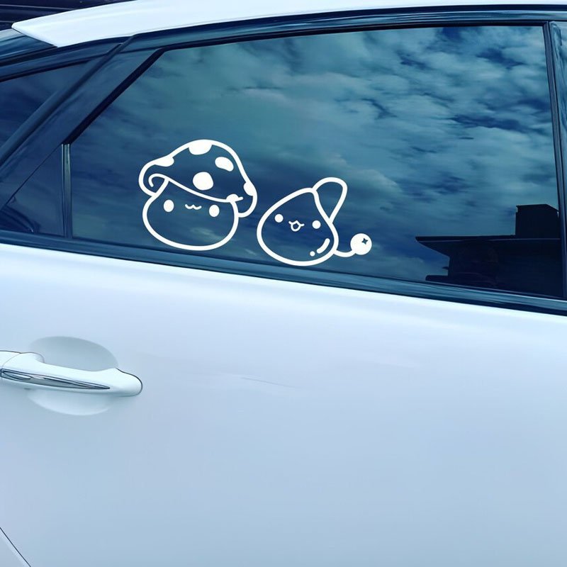 Custom Logo Stickers Car cartoon stickers Die cut Vinyl Transfer Window Stickers for car