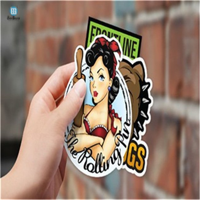 Custom Paper Cartoon Package for Small Business Printable Sticker Glossy Vinyl Sticker