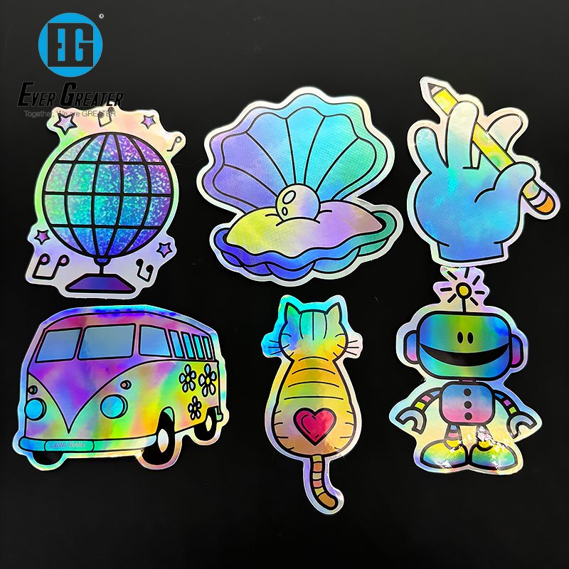 DIY Theme Handmade Children Cartoon Customization Stickers Wear Resisting Hologram Stickers