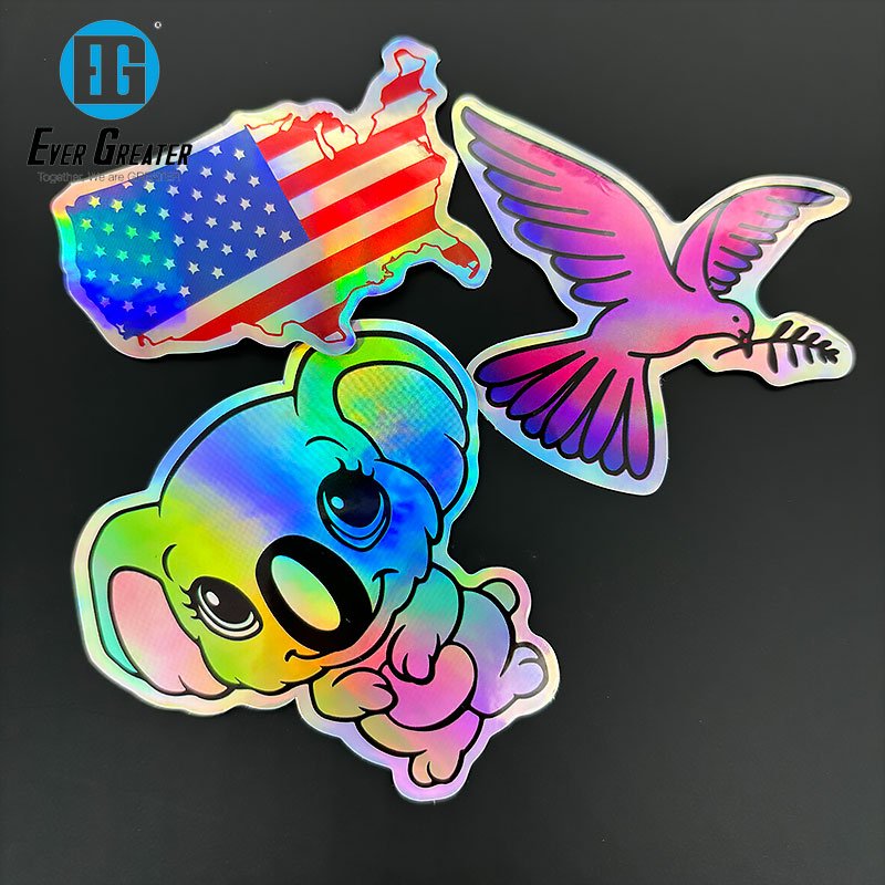 DIY Theme Handmade Children Cartoon Customization Stickers Wear Resisting Hologram Stickers