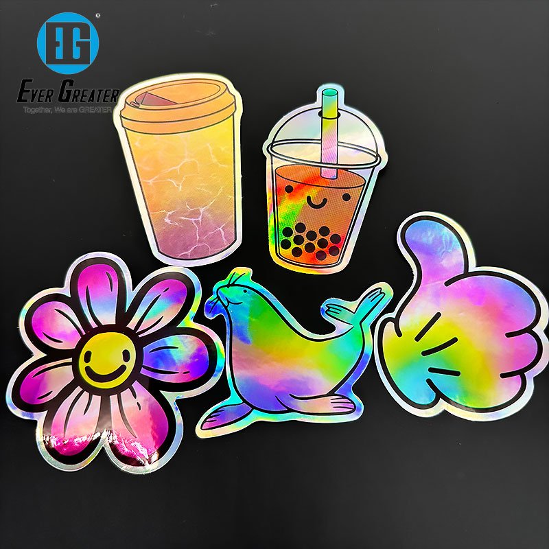 DIY Theme Handmade Children Cartoon Customization Stickers Wear Resisting Hologram Stickers