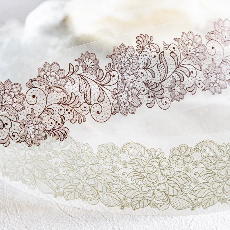1 roll/piece PET tape lace season series 6 contestants account collage decoration materials DIY stickers