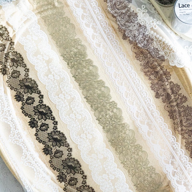 1 roll/piece PET tape lace season series 6 contestants account collage decoration materials DIY stickers