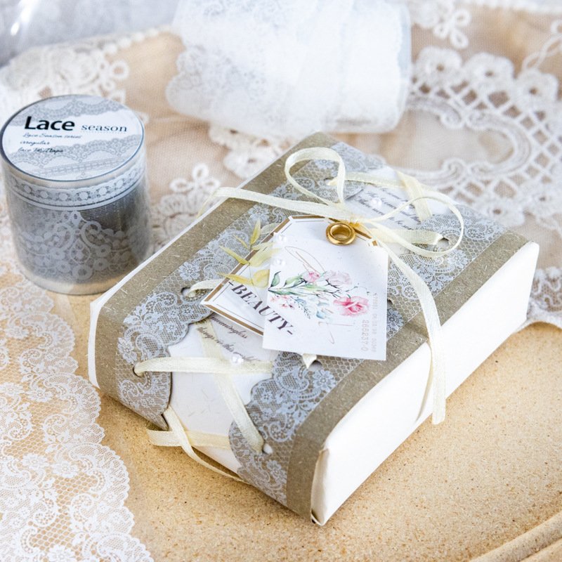 1 roll/piece PET tape lace season series 6 contestants account collage decoration materials DIY stickers