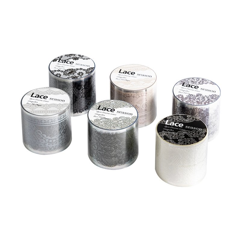 1 roll/piece PET tape lace season series 6 contestants account collage decoration materials DIY stickers