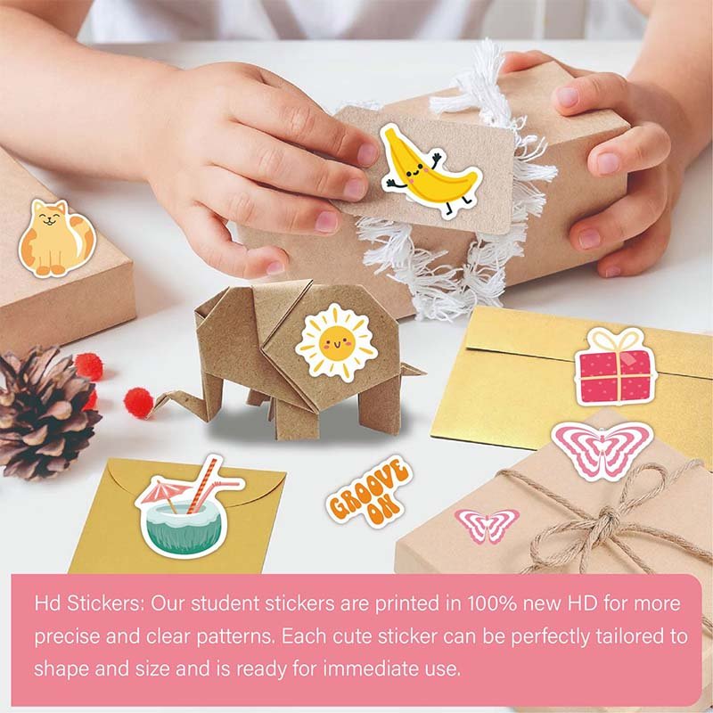 4PCS/Set Cartoon Stickers Cute Scrapbook Stickers Bullet Journaling Planners Diary Collage Decorative Stickers