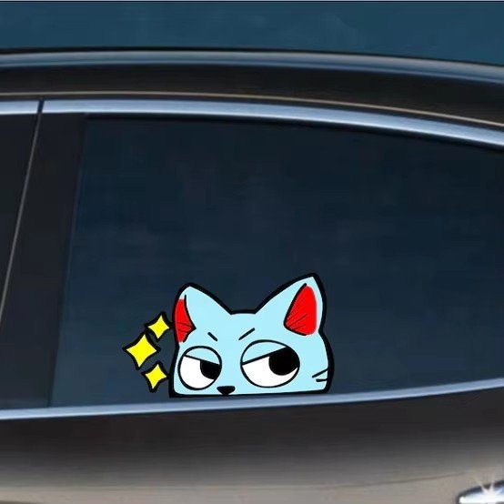 Anime car stickers waterproof decal car windshield cartoon decoration transfer sticker