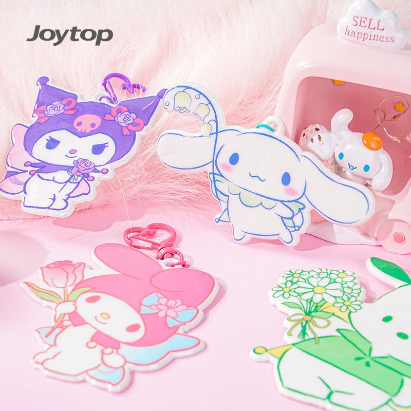 Joytop SR 101645 Wholesale Sanrio Magic Garden Cartoon Stickers Cute DIY Journal Hanging Stickers for Kids and Students