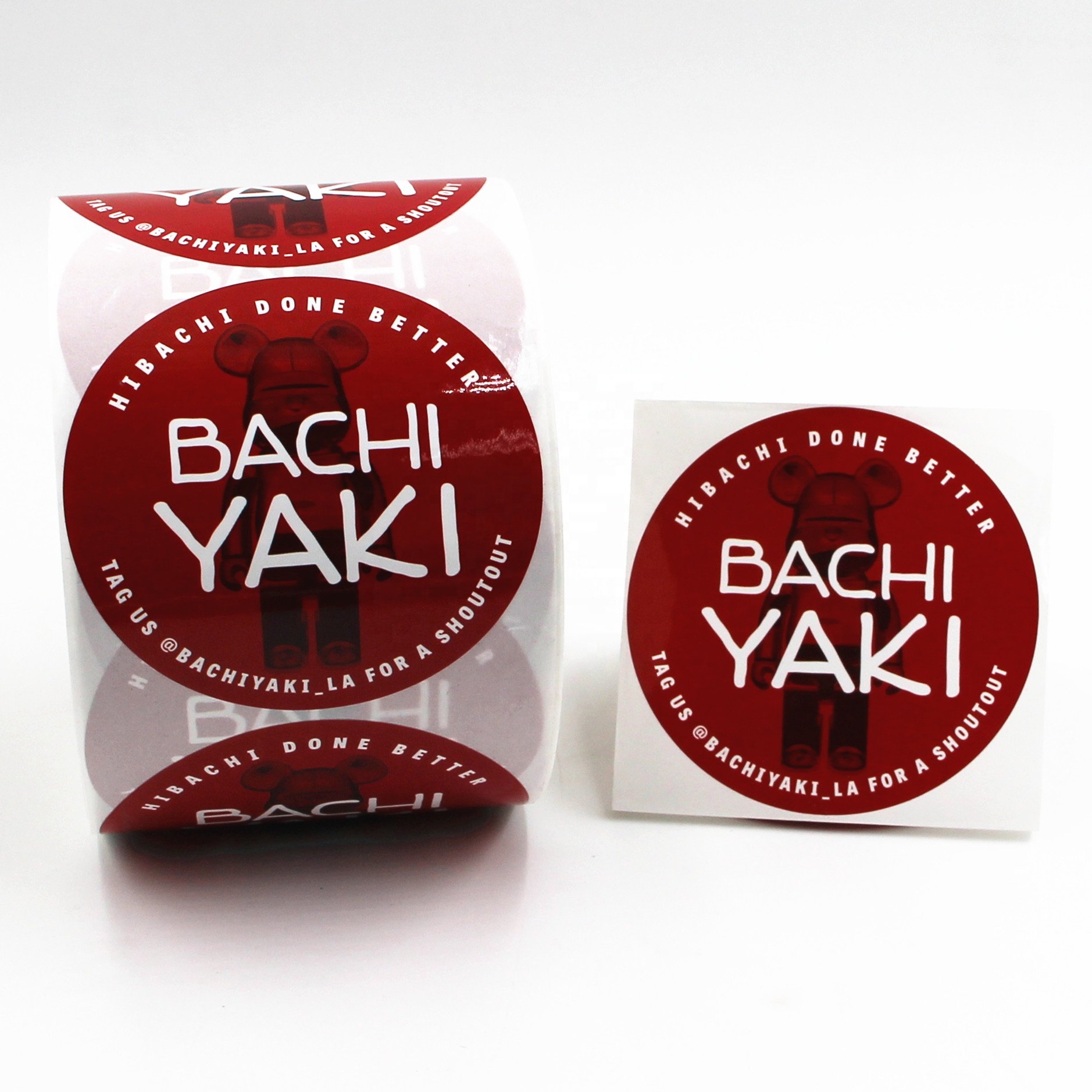 4inch Round Sticker Customized Sticker Roll Cartoon Label Stickers for Packaging