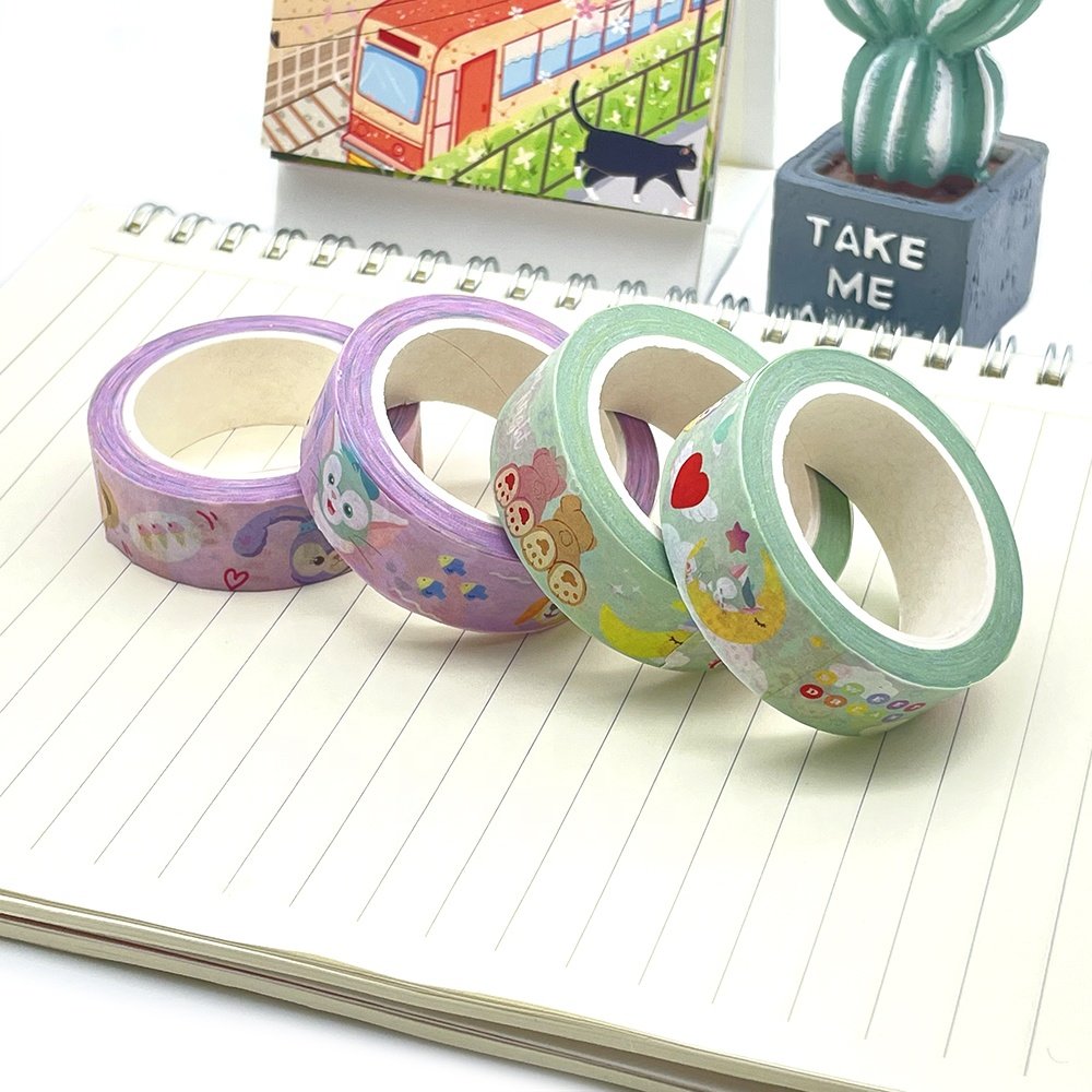 Washi Tape Set Factory Direct Sale Custom Picture Waterproof Masking Painted Adhesive Washi Tape Set For Decoration