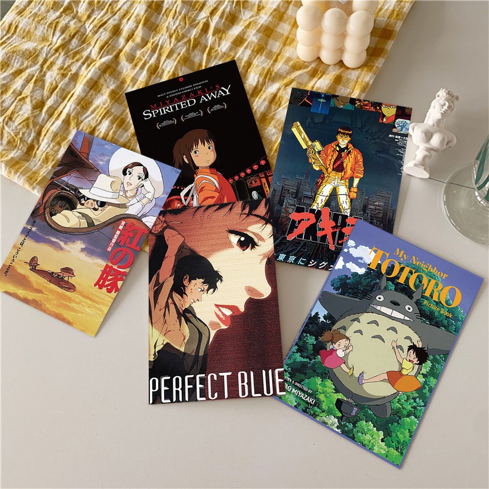 10pcs Classic Animation Film Postcard Diy Student Dormitory Desk Bedroom Living Room Background Poster Decorative Wall Collages