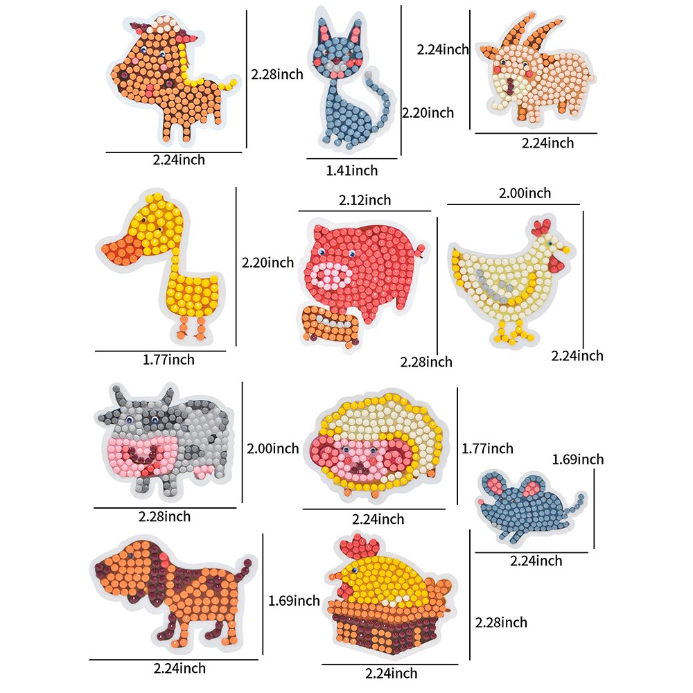 Hot selling children's diamond painting bag 5D diamond painting sticker DIY diamond mosaic gemstone sticker with dots