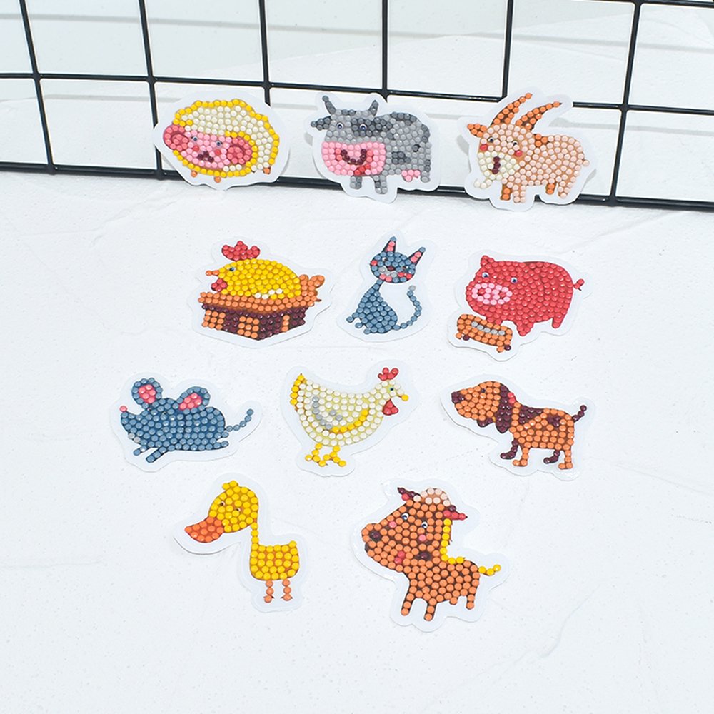 Hot selling children's diamond painting bag 5D diamond painting sticker DIY diamond mosaic gemstone sticker with dots