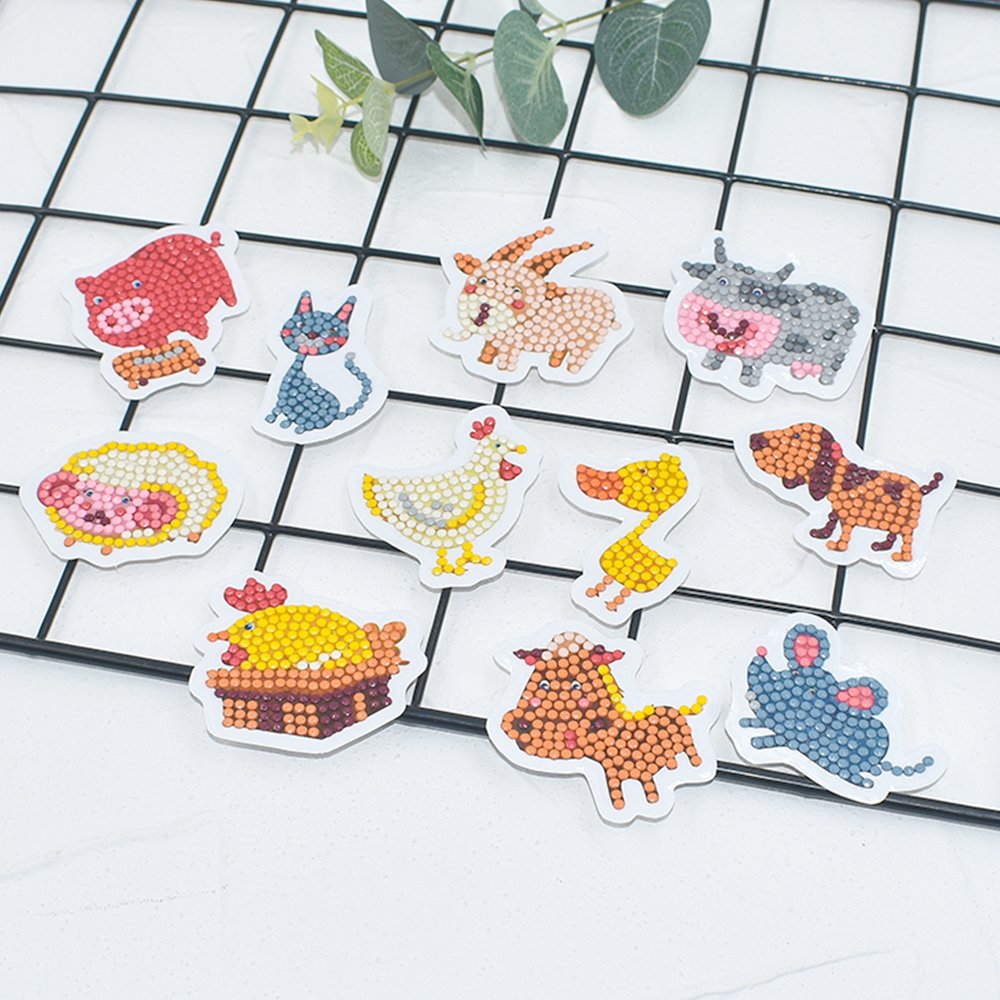 Hot selling children's diamond painting bag 5D diamond painting sticker DIY diamond mosaic gemstone sticker with dots