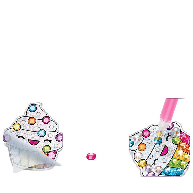 Drop Shipping DIY Little Girls' Mosaic Crafts Cartoon Diamond Painting Sticker with Rhinestones for Home Decoration