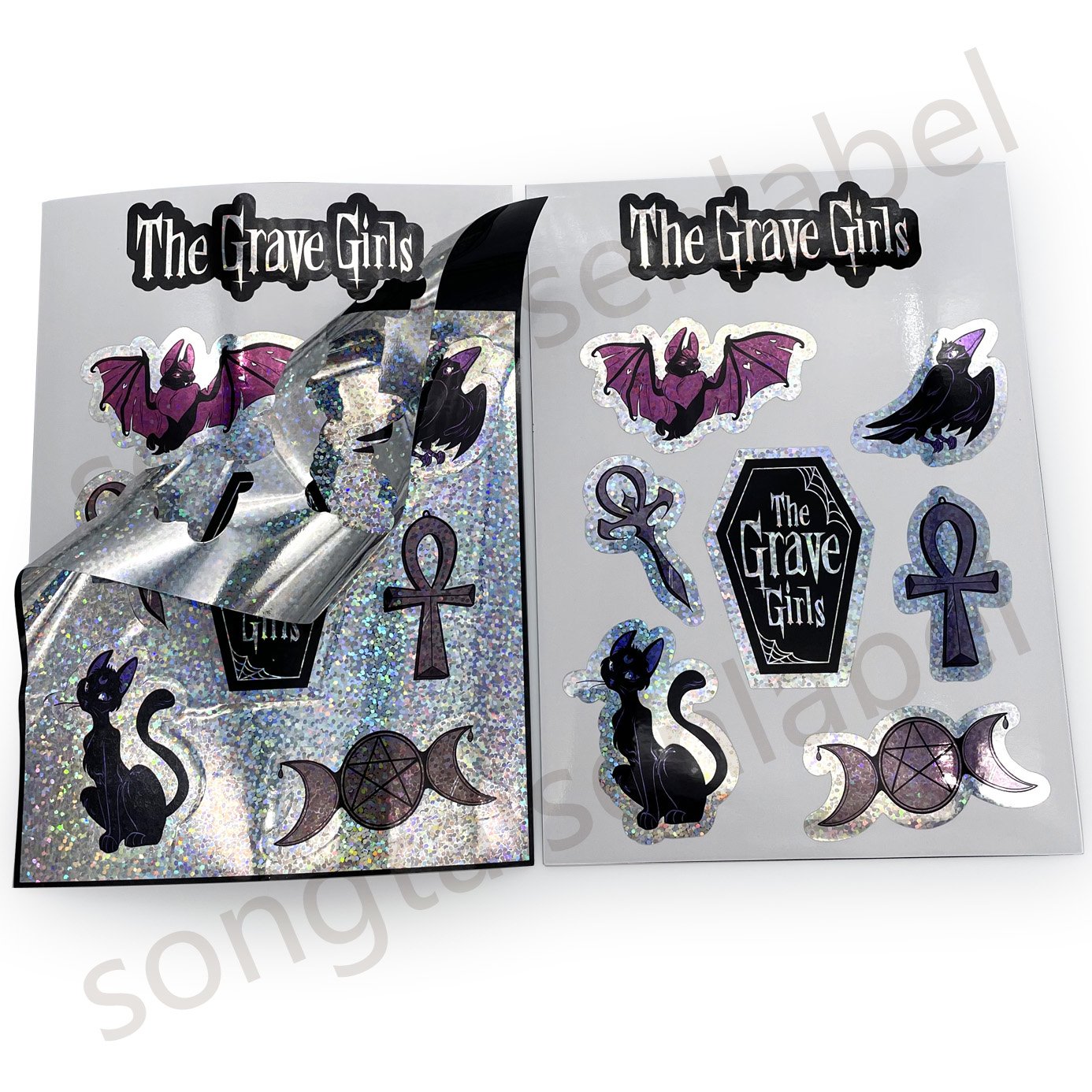 Children Cute Cartoon Glossy Vinyl Kiss Cut Sticker Sheet Gift Promotion Kiss Cut Stickers
