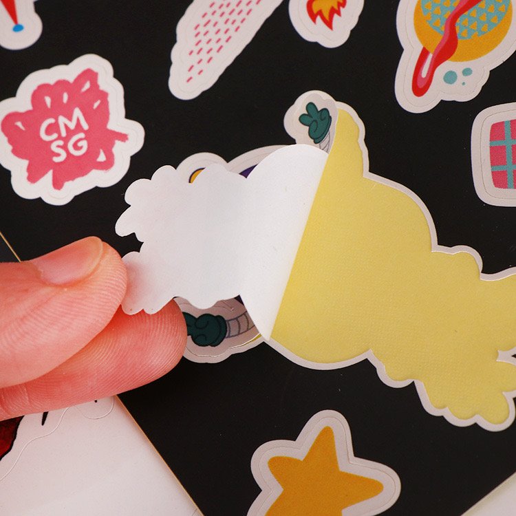 Uv Resist Custom Logo Advertising Promotion Vinyl Sticker Sheet Self-adhesive Custom Kiss Cut Sticker Sheet