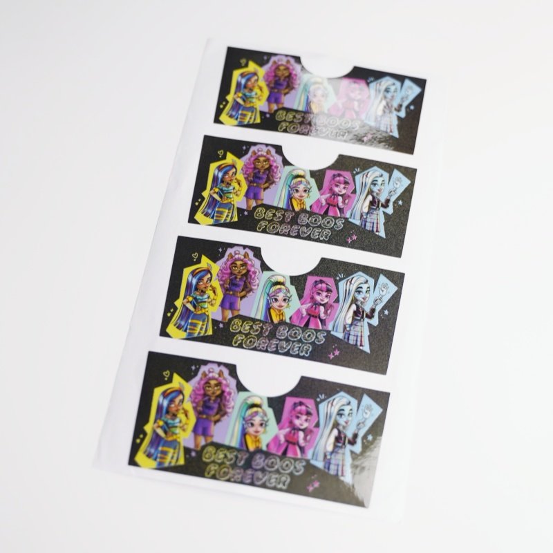 Custom waterproof printing logo packaging Self-Adhesive Die Cut Logo Custom Logo Label cute stickers for girls