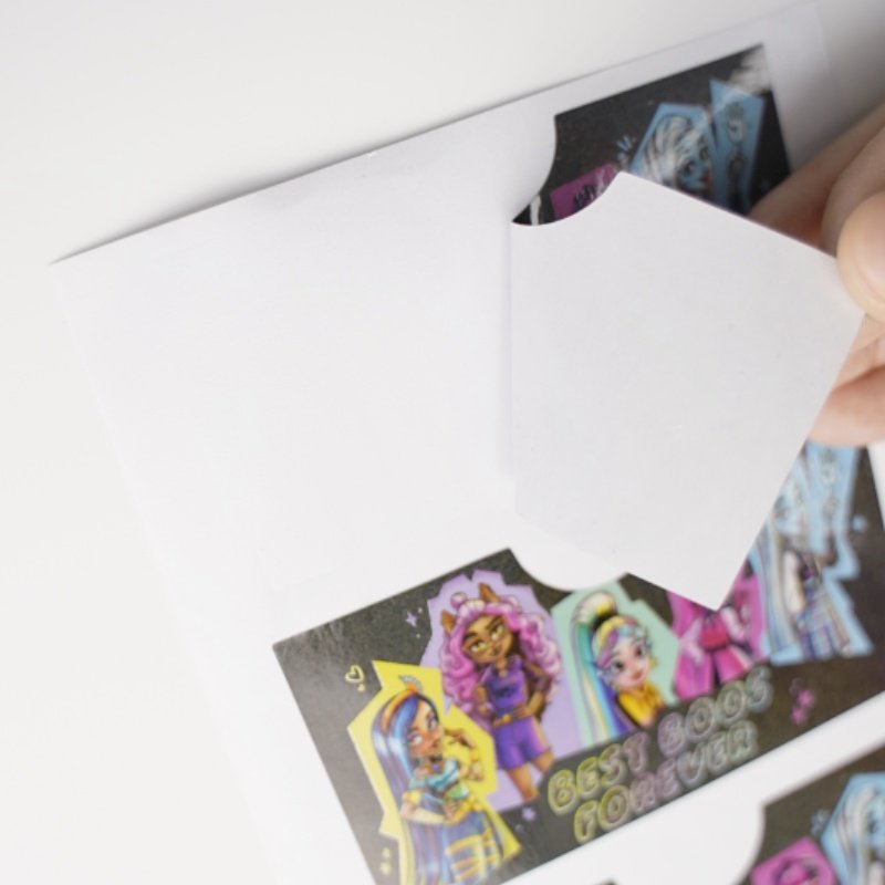 Custom waterproof printing logo packaging Self-Adhesive Die Cut Logo Custom Logo Label cute stickers for girls