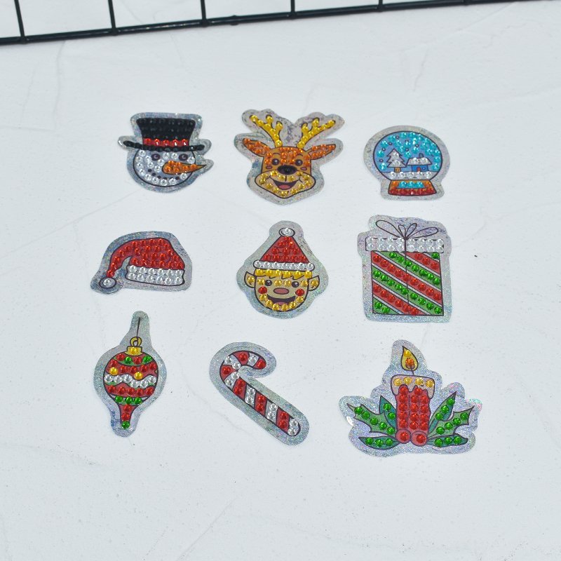DIY Cartoon Diamond Painting Stickers Custom Animal Christmas Set Stickers Children Adult Diamond Painting