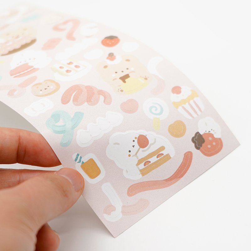 Custom Kiss Cut Laptop Phone Suitcase Decorative Cute Cartoon Animal Kawaii Sticker for Kids DIY Paper Sheet Printing